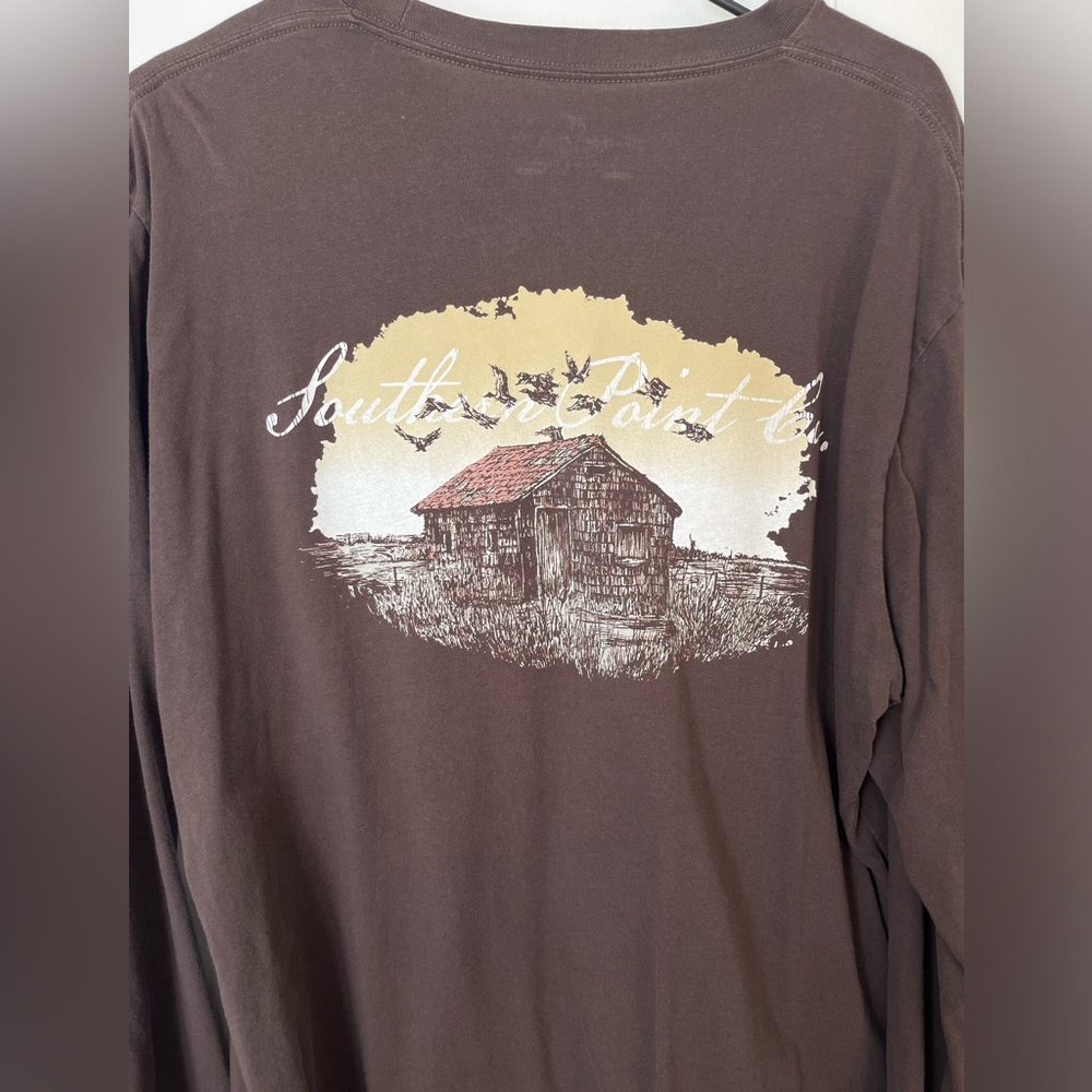 Men’s southern point co. Long sleeve pocket tee